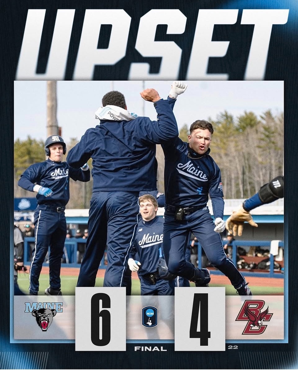 Maine 6 Boston College 4 — UPSET final graphic